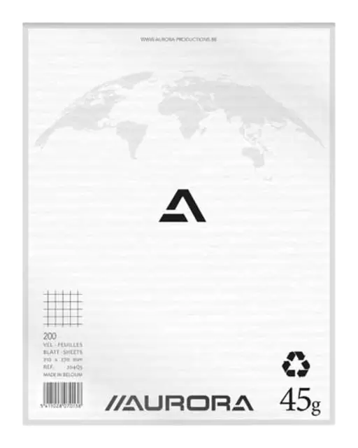 Een Kladblok Aurora 210x270mm ruit 5x5mm 200 vel 45gr koop je bij Van Leeuwen Boeken- en kantoorartikelen
