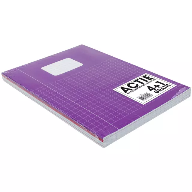 Een Schrift Verhaak Trend A4 ruit 10x10mm 80 pagina's 60gr pak à 5 stuks koop je bij L&N Partners voor Partners B.V.