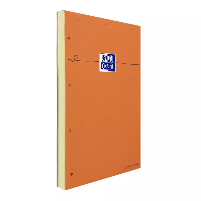 Een Cursusblok Oxford Orange Notepad A4+ lijn 4-gaats 160 pagina's 80gr oranje koop je bij Van Leeuwen Boeken- en kantoorartikelen