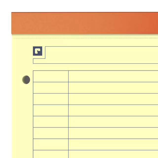 Een Cursusblok Oxford Orange Notepad A4+ lijn 4-gaats 160 pagina's 80gr oranje koop je bij L&N Partners voor Partners B.V.