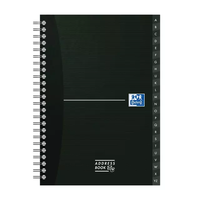 Een Adresboek Oxford Office Essentials A5 72vel dubbelspiraal assorti koop je bij L&N Partners voor Partners B.V.