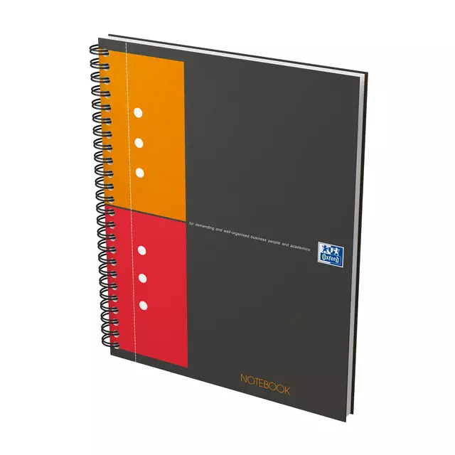 Een Spiraalblok Oxford International Notebook A5+ ruit 5mm koop je bij KantoorProfi België BV