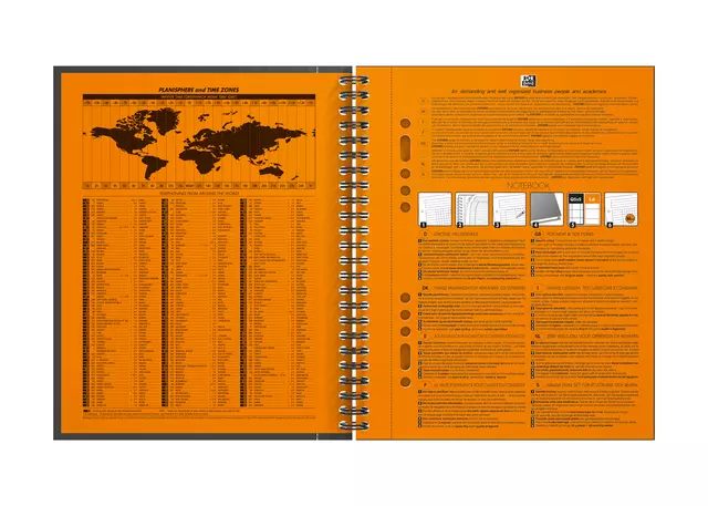 Spiraalblok Oxford International Notebook A5+ ruit 5mm