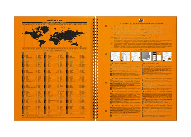 Een Spiraalblok Oxford International Notebook A4 lijn koop je bij Van Leeuwen Boeken- en kantoorartikelen
