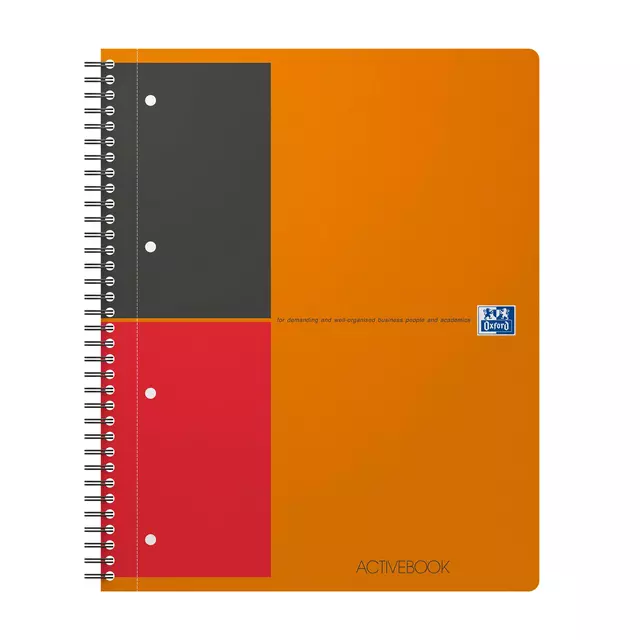 Spiraalblok Oxford International Activebook A4+ lijn