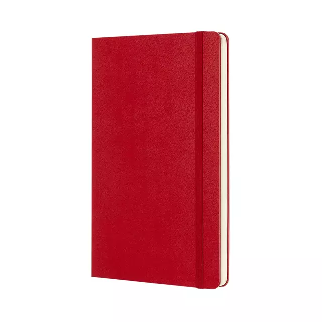 Een Notitieboek Moleskine large 130x210mm blanco hard cover rood koop je bij KantoorProfi België BV