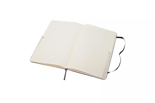 Een Adresboek Moleskine large 130x210mm hard cover lijn zwart koop je bij KantoorProfi België BV