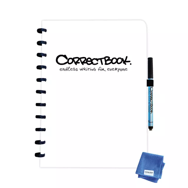 Een Notitieboek Correctbook A4 blanco 40blz inspirational white koop je bij EconOffice