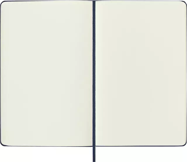 Notitieboek Moleskine large 130x210mm blanco hard cover sapphire blue
