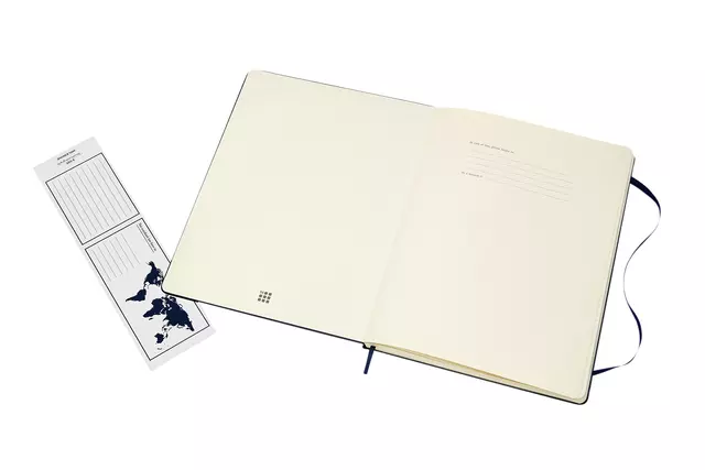 Een Notitieboek Moleskine XL 190x250mm lijn hard cover sapphire blue koop je bij Van Leeuwen Boeken- en kantoorartikelen