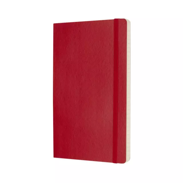 Een Notitieboek Moleskine large 130x210mm lijn soft cover scarlet red koop je bij Van Leeuwen Boeken- en kantoorartikelen