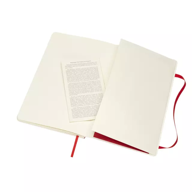 Een Notitieboek Moleskine large 130x210mm lijn soft cover scarlet red koop je bij Van Leeuwen Boeken- en kantoorartikelen