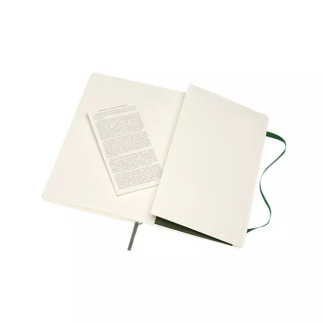 Een Notitieboek Moleskine large 130x210mm blanco soft cover myrtle green koop je bij EconOffice