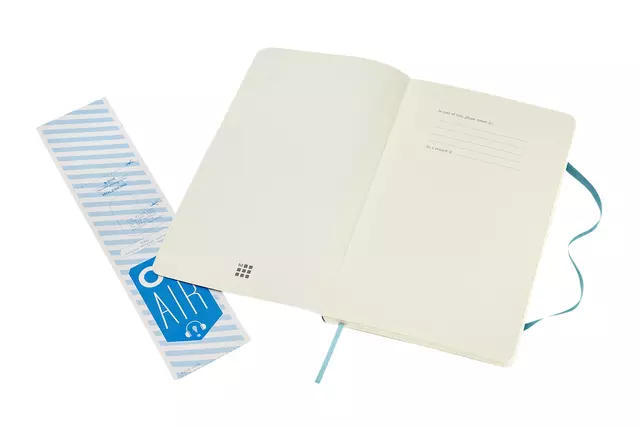 Een Notitieboek Moleskine large 130x210mm lijn soft cover reef blue koop je bij MV Kantoortechniek B.V.