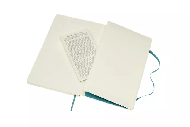Een Notitieboek Moleskine large 130x210mm lijn soft cover reef blue koop je bij EconOffice