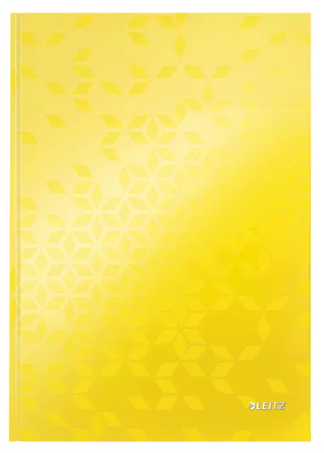 Een Notitieboek Leitz WOW A4 160blz 90gr lijn geel koop je bij Kantoorvakhandel van der Heijde