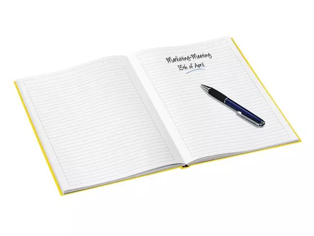 Een Notitieboek Leitz WOW A5 160blz 90gr lijn geel koop je bij Kantoorvakhandel van der Heijde