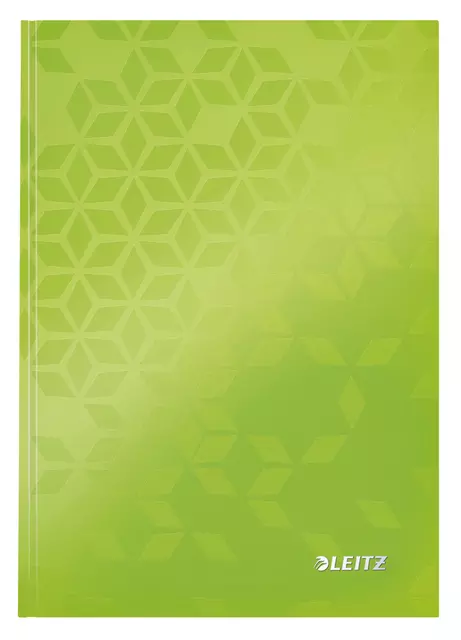 Een Notitieboek Leitz WOW A5 160blz 90gr lijn groen koop je bij Goedkope Kantoorbenodigdheden
