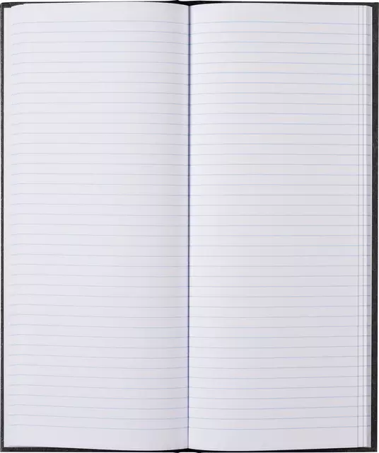 Een Notitieboek 135x330mm lijn 192blz 70gr grijs gewolkt koop je bij Van Leeuwen Boeken- en kantoorartikelen