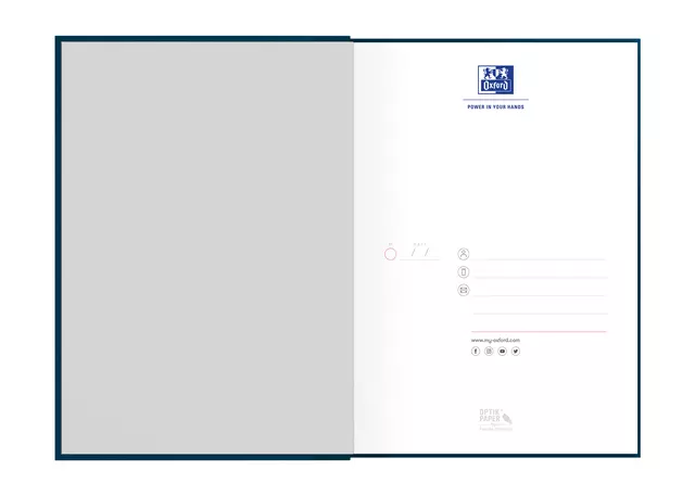 Een Notitieboek Oxford Office Essentials A5 96vel lijn zwart koop je bij Van Leeuwen Boeken- en kantoorartikelen