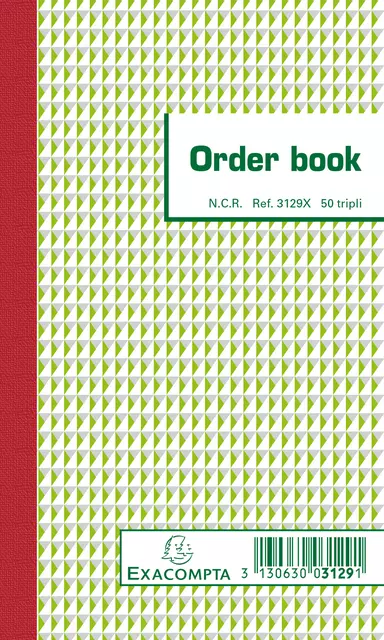Een Orderboek Exacompta 175x105mm 50x3vel koop je bij Van Leeuwen Boeken- en kantoorartikelen