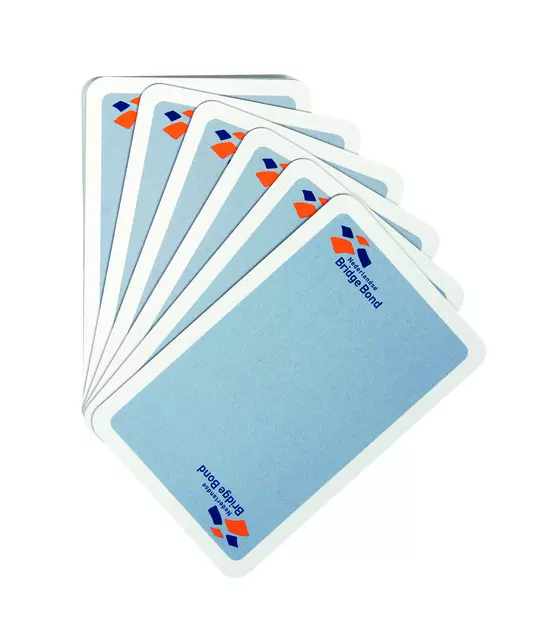 Een Speelkaarten bridgebond blauw koop je bij EconOffice