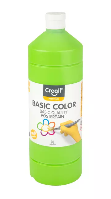 Een Plakkaatverf Creall basic lichtgroen 1000ml koop je bij Totaal Kantoor Goeree