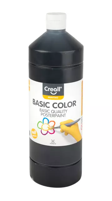 Plakkaatverf Creall basic zwart 1000ml