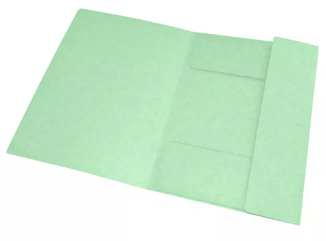 Een Elastomap Oxford Top File+ A4 3 kleppen 390gr pastel groen koop je bij KantoorProfi België BV