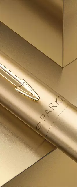 Een Balpen Parker Jotter XL Monochrome gold medium blister à 1 stuk koop je bij Kantoorvakhandel van der Heijde