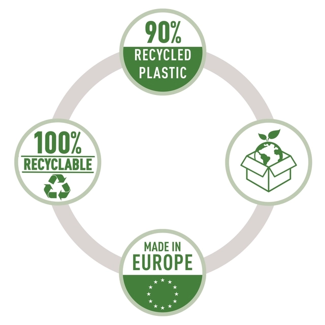 Een Showtas Leitz Recycle A4 11-gaats PP 0.10mm transparant 25 stuks koop je bij EconOffice