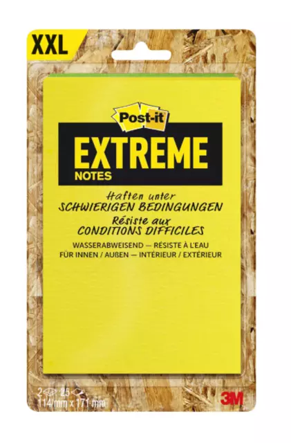 Een Memoblok Post-it Extreme 114x171mm groen geel koop je bij Van Leeuwen Boeken- en kantoorartikelen