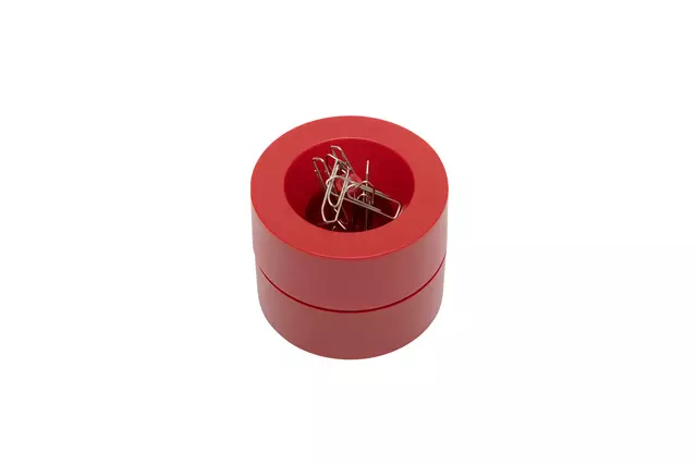Een Papercliphouder MAUL Pro Ø73mmx60mm rood koop je bij Goedkope Kantoorbenodigdheden
