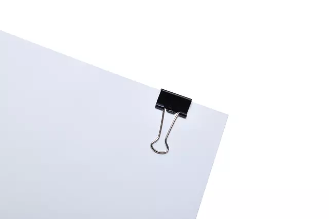 Een Papierklem MAUL 215 foldback 19mm capaciteit 7mm zwart koop je bij Goedkope Kantoorbenodigdheden