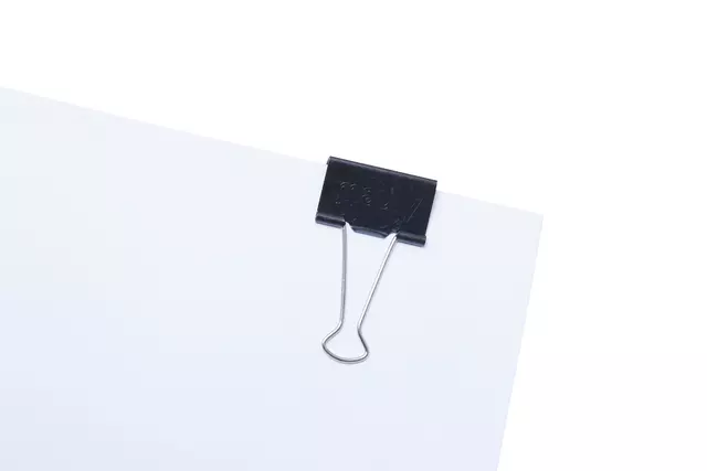 Een Papierklem MAUL 215 foldback 41mm capaciteit 19mm zwart koop je bij Goedkope Kantoorbenodigdheden