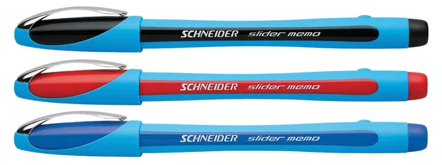 Een Balpen Schneider Slider Memo extra breed blauw koop je bij EconOffice