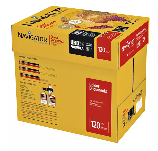 Een Kopieerpapier Navigator Colour Documents A4 120gr wit 250vel koop je bij L&N Partners voor Partners B.V.