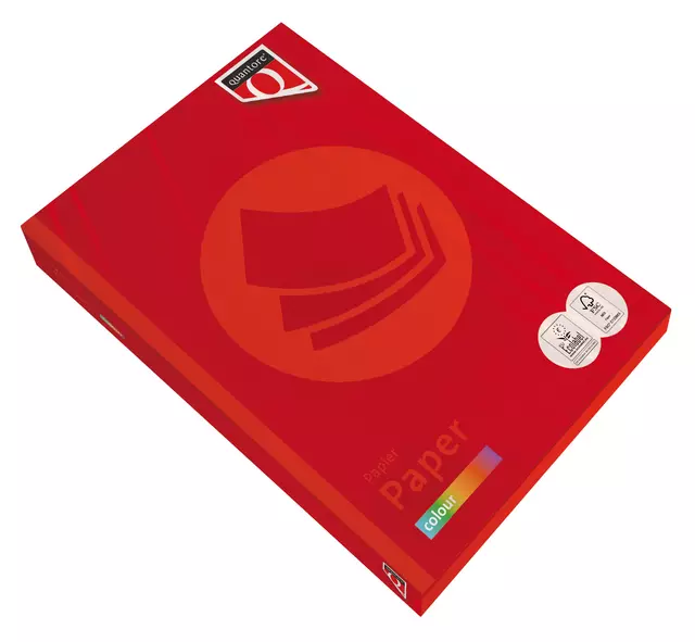 Een Papier copieur Fastprint A4 80g rouge vif 500 feuilles koop je bij QuickOffice BV