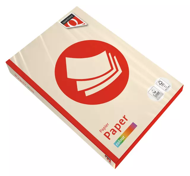 Kopieerpapier Quantore Colour A4 80gr creme 500 vel