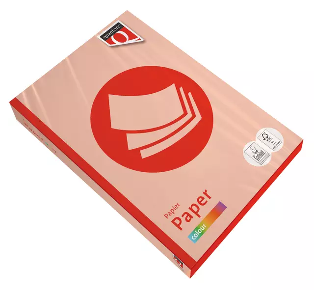 Kopieerpapier Quantore Colour A4 80gr zalm 500 vel