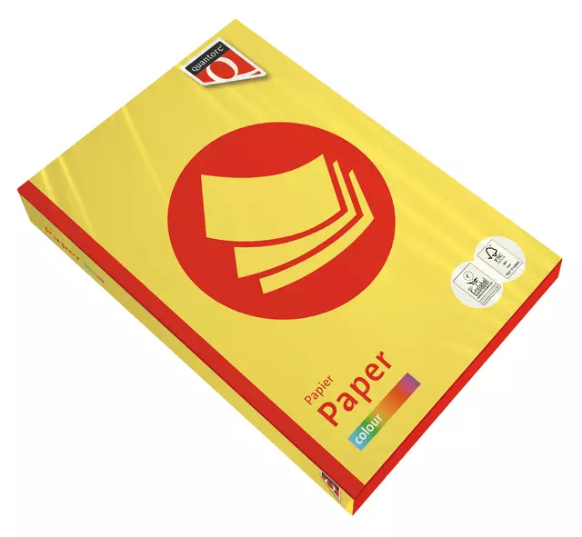 Een Papier copieur Quantore Colour A4 80g jaune soufre 500 feuilles koop je bij QuickOffice BV