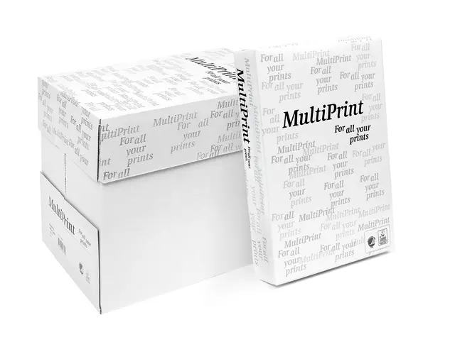 Een Kopieerpapier Multiprint A4 75gr wit 500vel koop je bij Kantoorvakhandel van der Heijde
