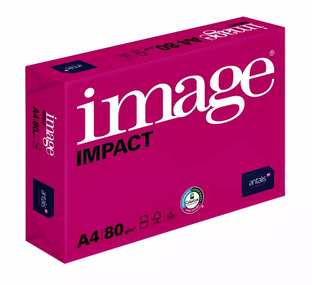 Een Kopieerpapier Image Impact A4 80gr wit 500vel koop je bij KantoorProfi België BV