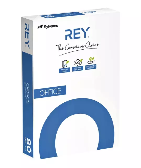 Een Kopieerpapier Rey Office A4 80gr wit 500vel koop je bij EconOffice