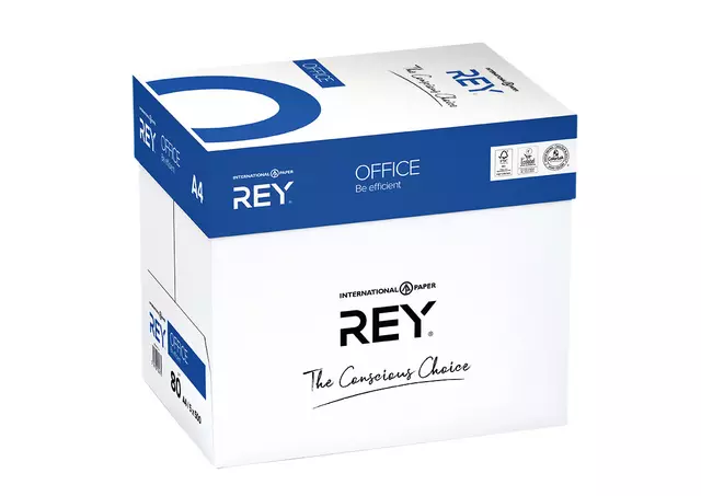 Een Kopieerpapier Rey Office A4 80gr wit 500vel koop je bij MV Kantoortechniek B.V.