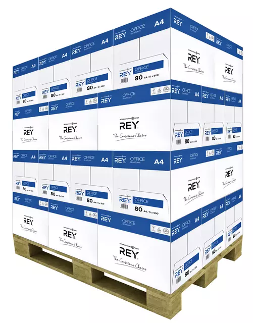 Een Kopieerpapier Rey Office A4 80gr wit 500vel koop je bij MV Kantoortechniek B.V.