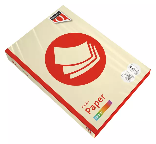 Een Kopieerpapier Quantore Colour A4 120gr ivoor 250 vel koop je bij Klik Office BV