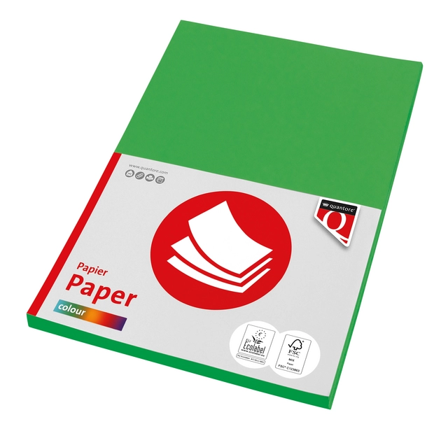 Een Kopieerpapier Quantore Colour A4 160gr grasgroen 50 vel koop je bij KantoorProfi België BV