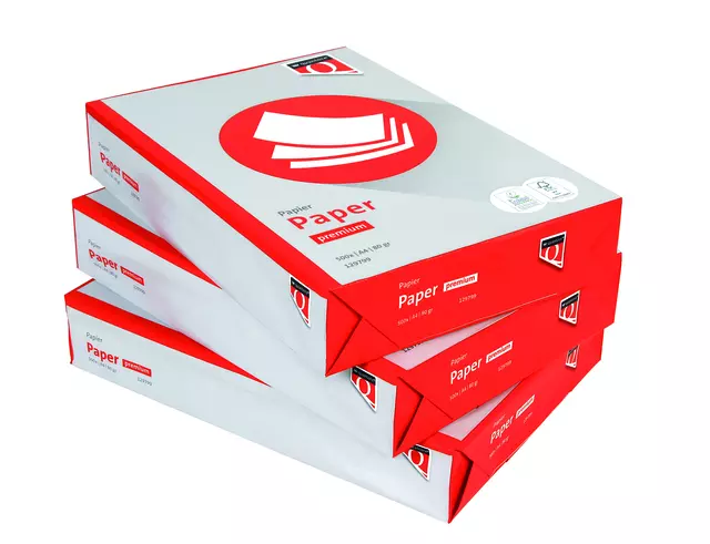Een Kopieerpapier Quantore Premium A4 80gr wit 500vel koop je bij MV Kantoortechniek B.V.