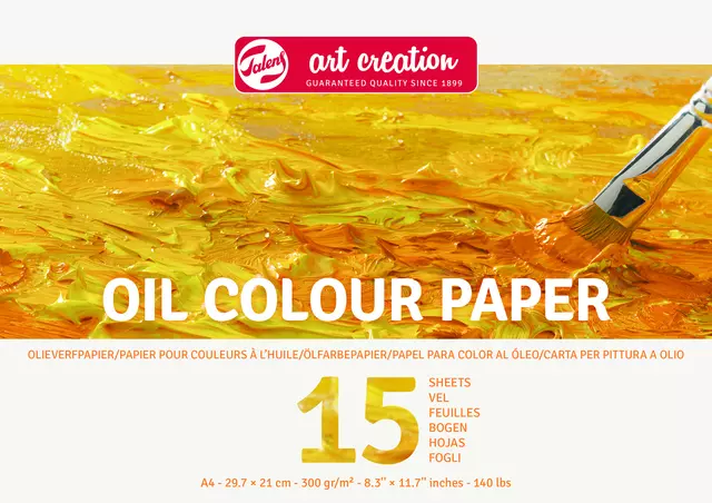 Een Talens Art Creation olieverf papier A4 15vel 300gr koop je bij EconOffice